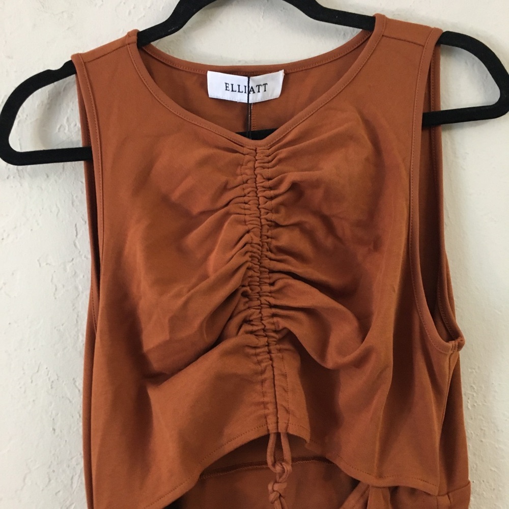 Elliatt Neverland Dress NWT Large Chocolate Bodycon Resortwear Vacation Party - Picture 6 of 14
